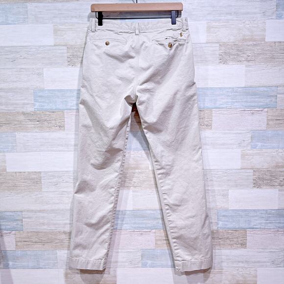POLO Ralph Lauren Stretch Straight Fit Chino Pants Beige Flat Front Mens 30x32 - Picture 4 of 9